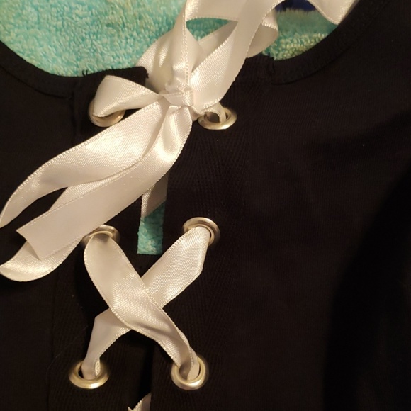 Biker tank lace up top - Picture 6 of 6